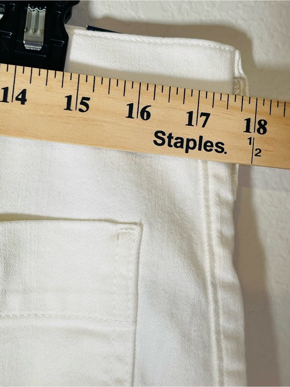 J Crew Fac NWT Slim Wide Leg Sailor Jeans Size 32 All Day Stretch Seashell White - Picture 9 of 14